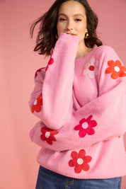 Delphi Jumper - Chilli/Pink