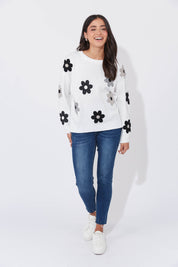 Delphi Jumper - White/Kohl