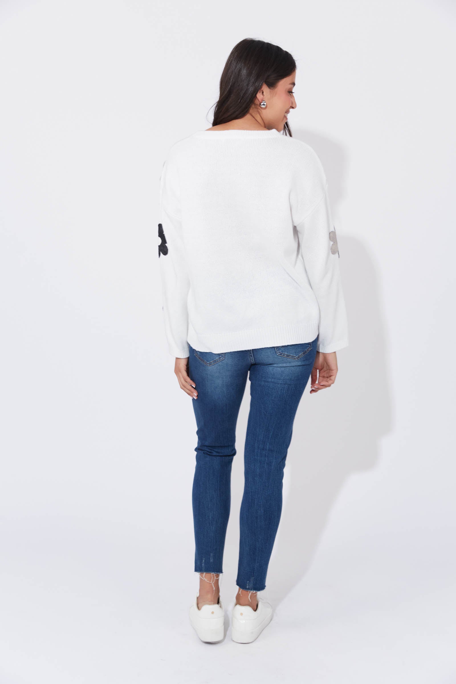 Delphi Jumper - White/Kohl