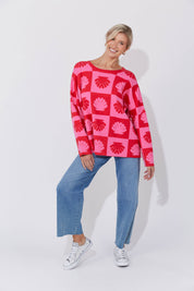 Maui Jumper - Chilli/Pink