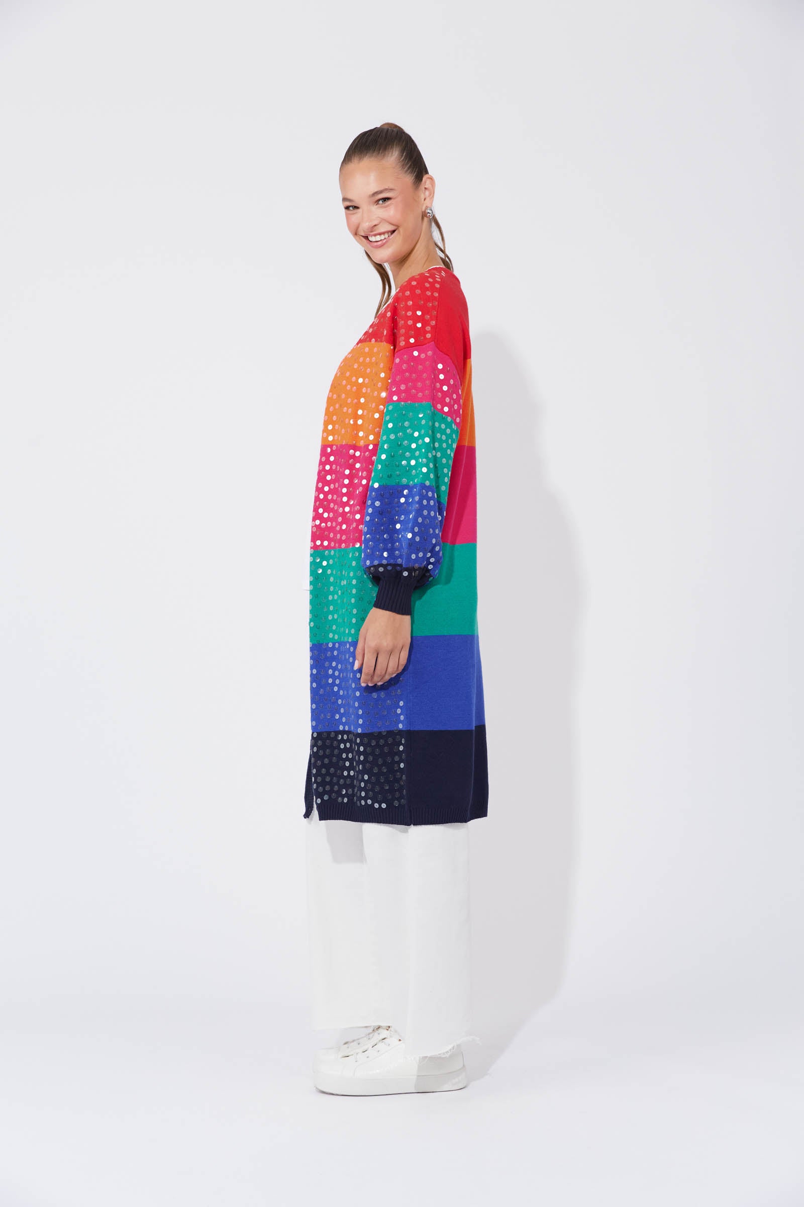 Cancun Cardigan - Rainbow