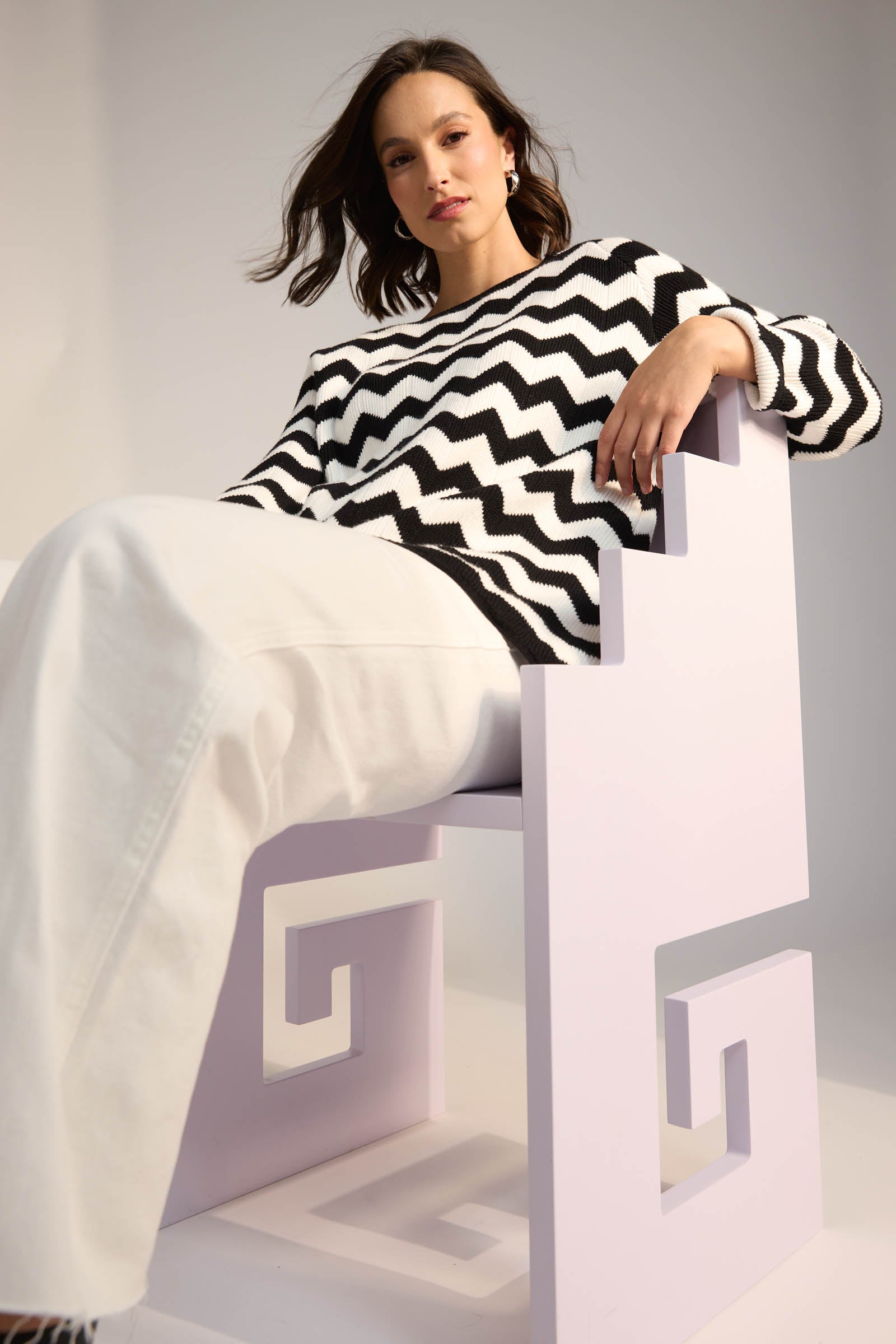 Marrakesh Jumper - White/Kohl