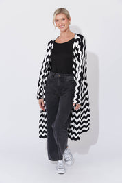 Marrakesh Cardigan - White/Kohl