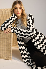 Marrakesh Cardigan - White/Kohl