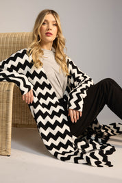 Marrakesh Cardigan - White/Kohl