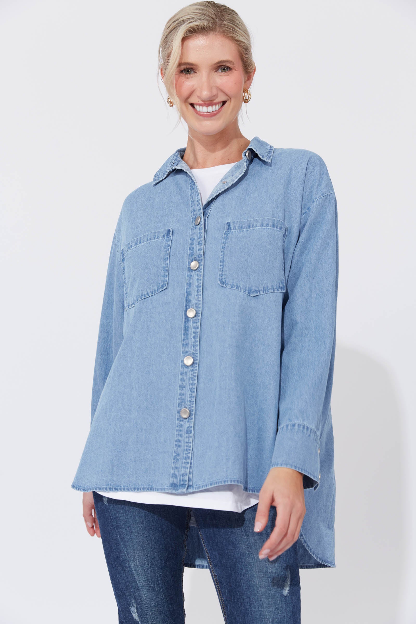 Austin Denim Shirt - Denim