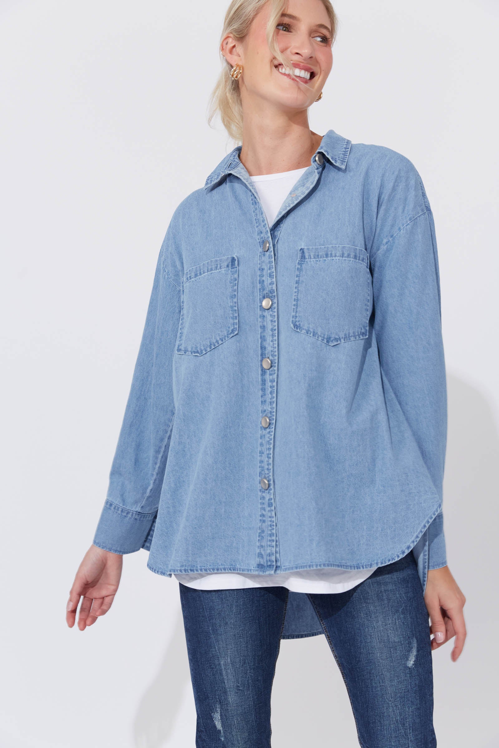 Austin Denim Shirt - Denim