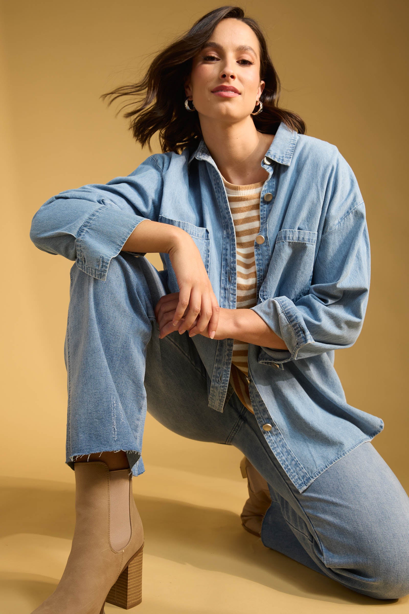 Austin Denim Shirt - Denim