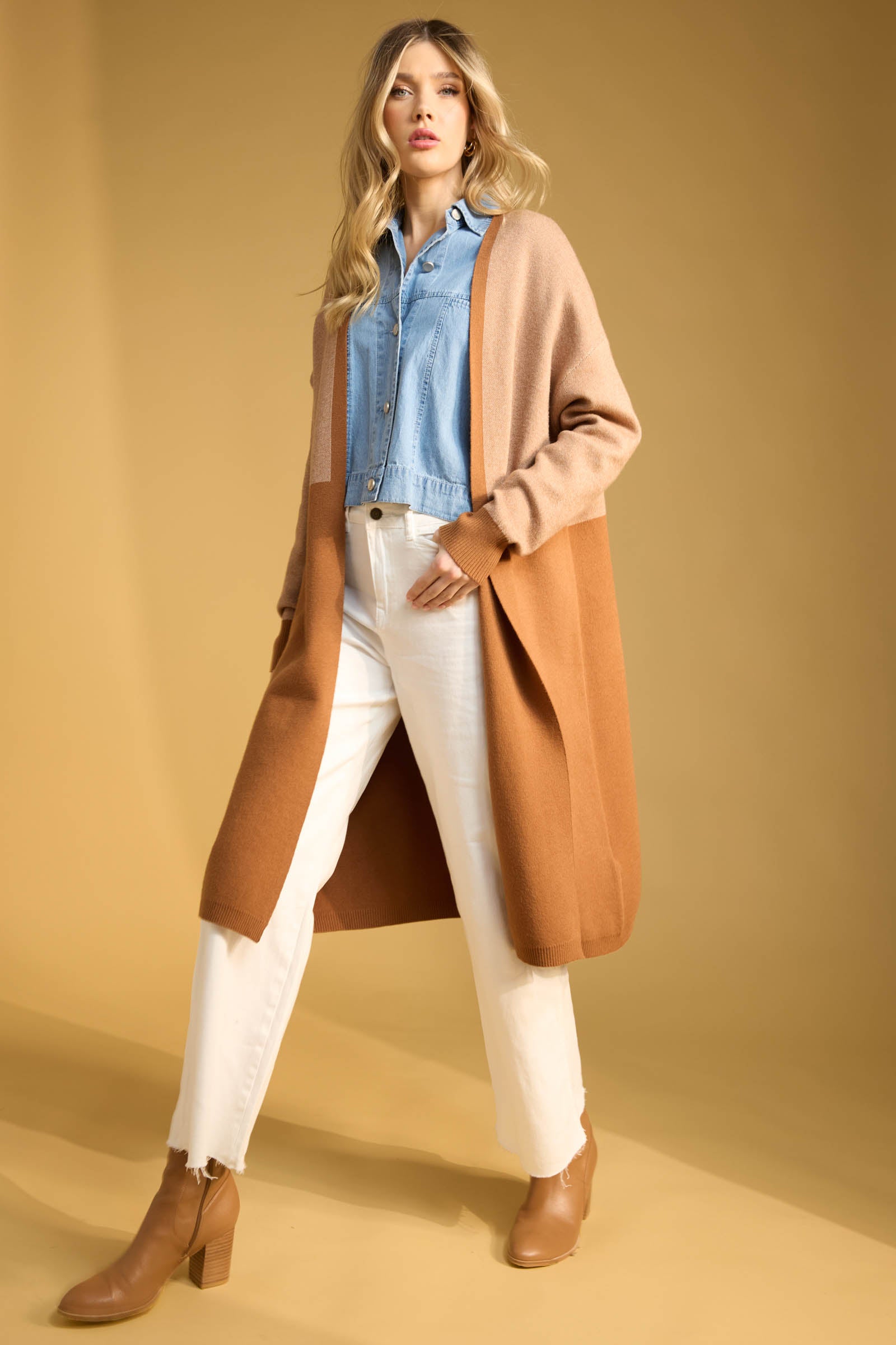 Austin Denim Crop Jacket - Denim