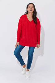 Cadiz Jumper - Chilli