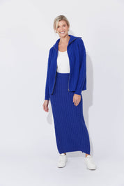 Cadiz Zip Jumper - Cobalt