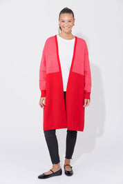 Cyprus Cardigan - Chilli/Pink