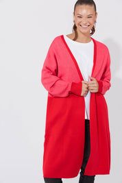 Cyprus Cardigan - Chilli/Pink