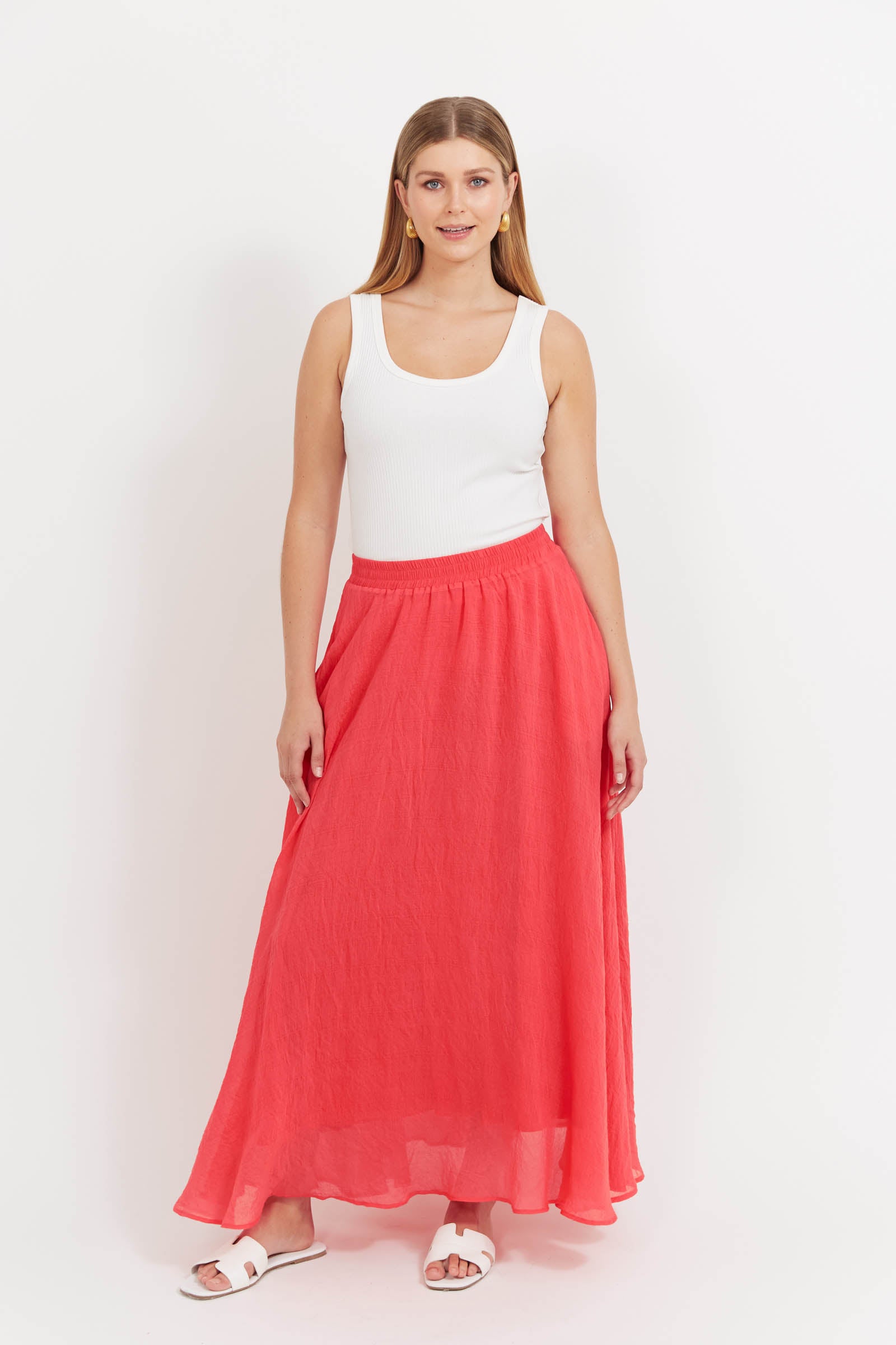 Baja Maxi Skirt - Punch