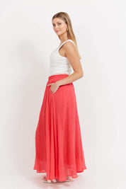Baja Maxi Skirt - Punch