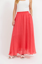 Baja Maxi Skirt - Punch