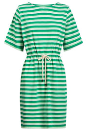 Limon Stripe Tshirt Dress - Green