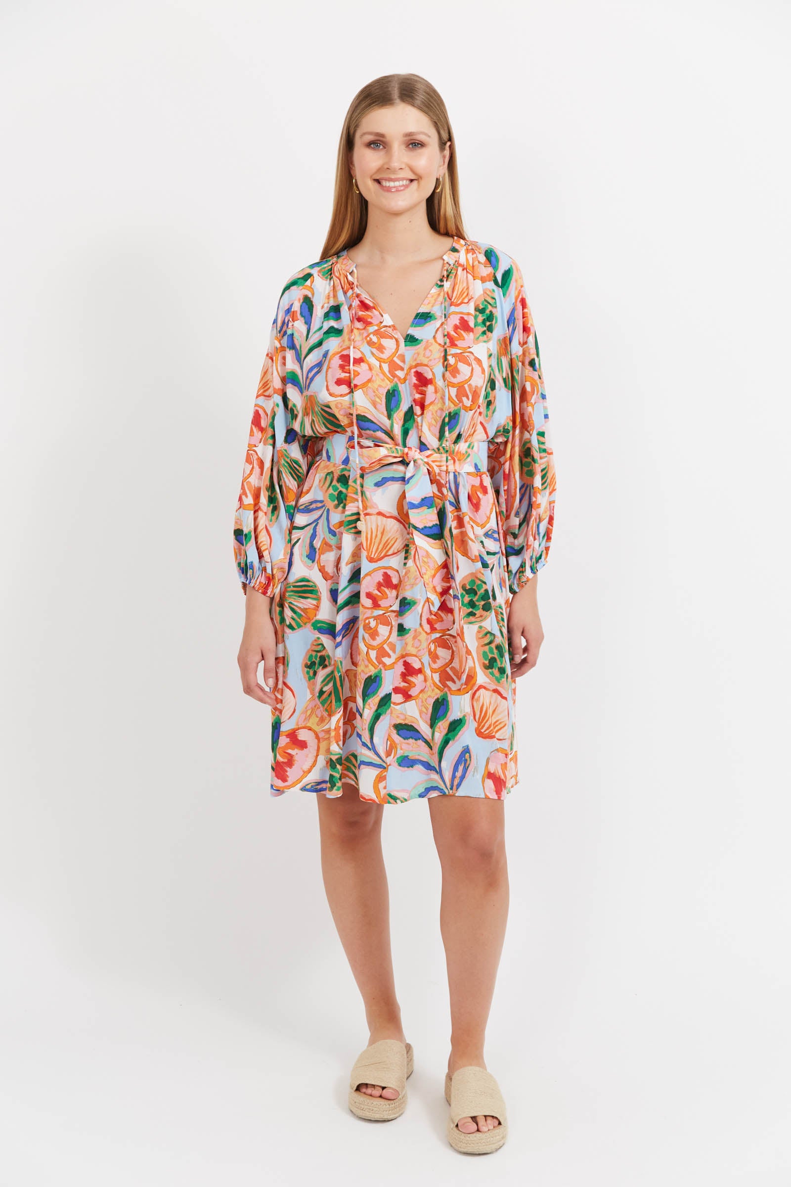 Baja Relaxed Dress - Tide