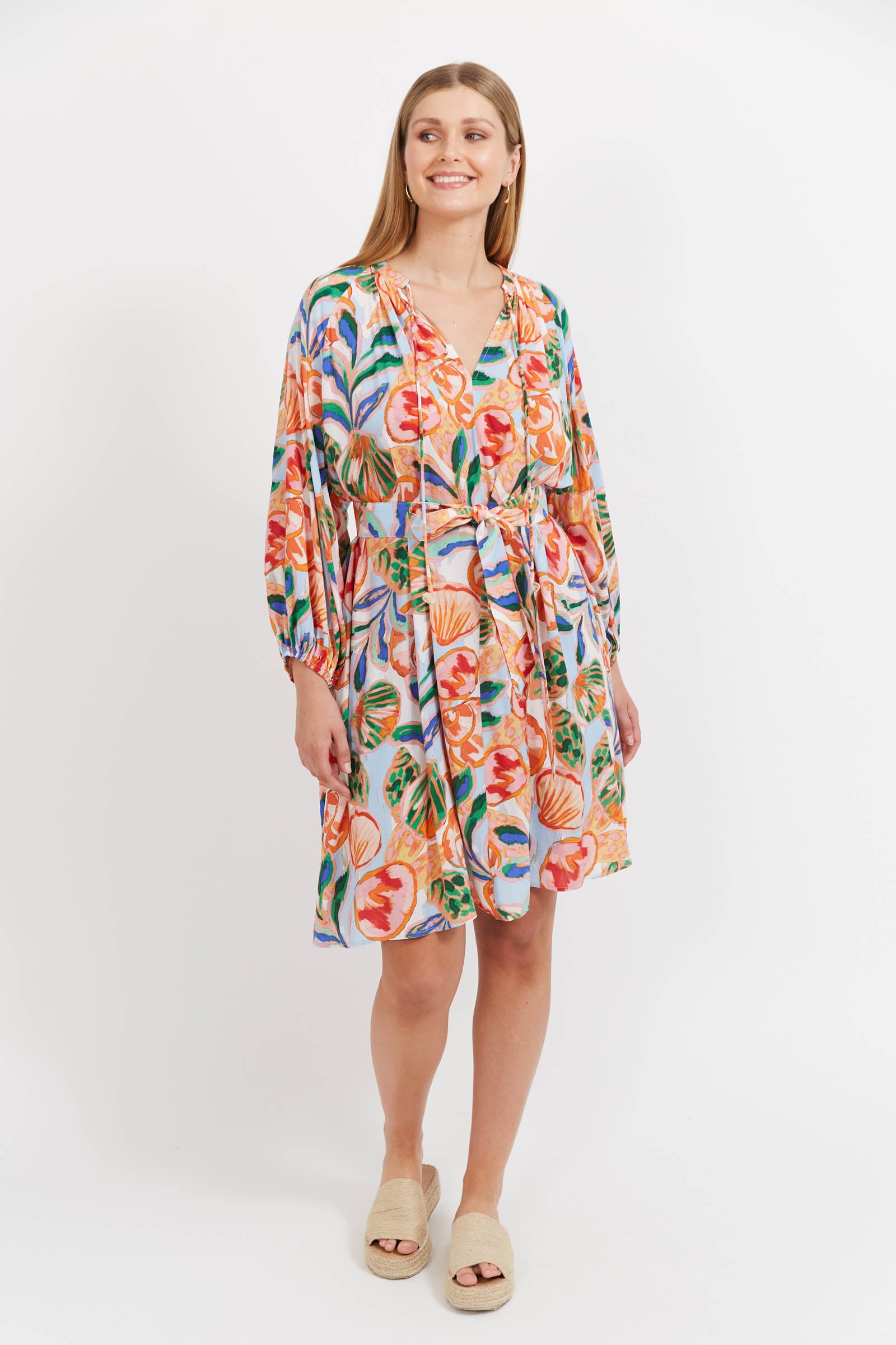 Baja Relaxed Dress - Tide