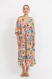 Baja Tie Midi Dress - Tide