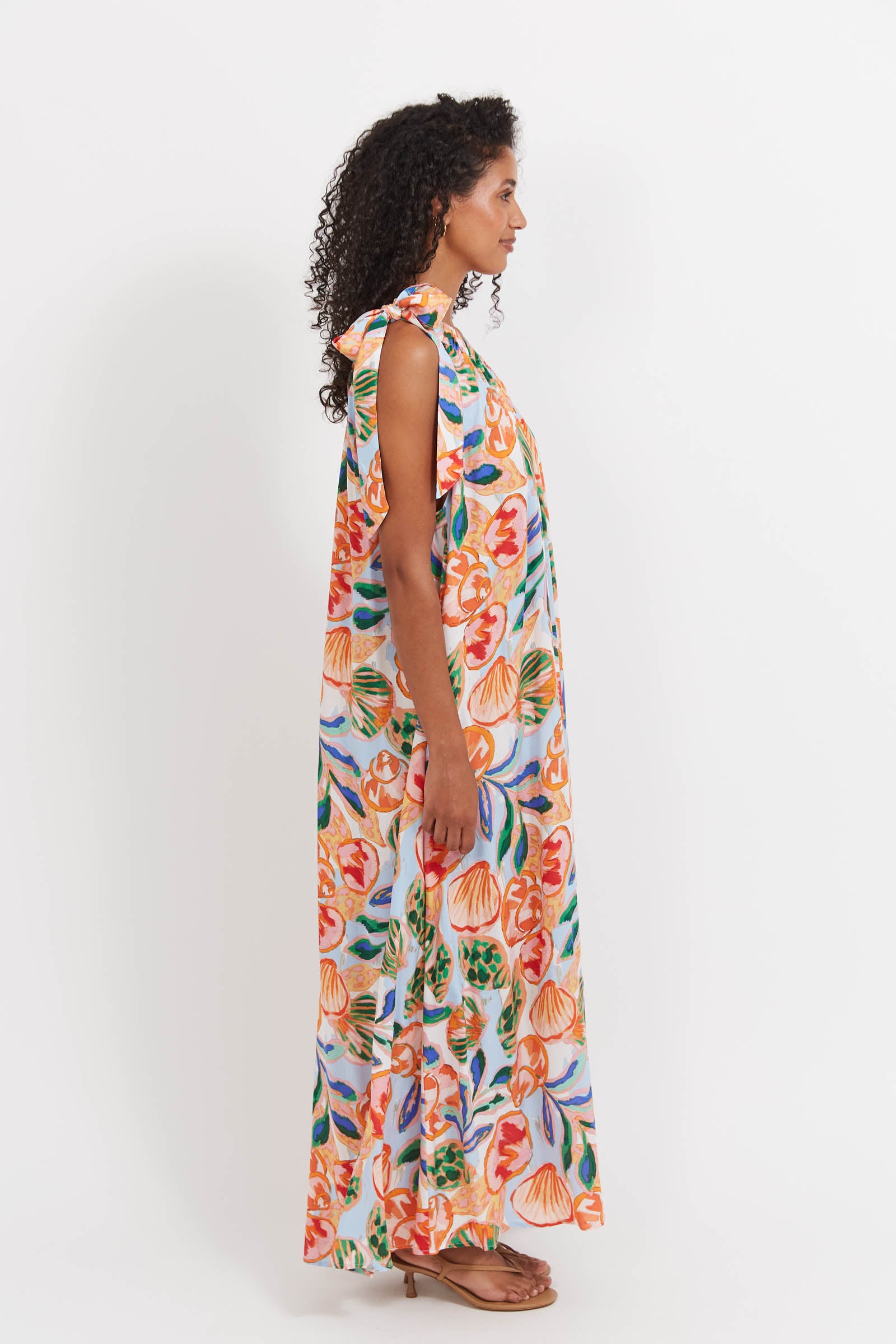 Baja One Shoulder Dress - Tide