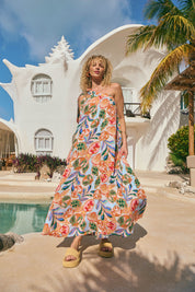 Baja One Shoulder Dress - Tide