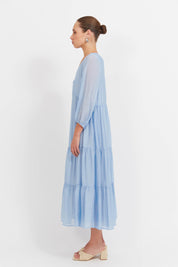 Baja Button Maxi Dress - Safira