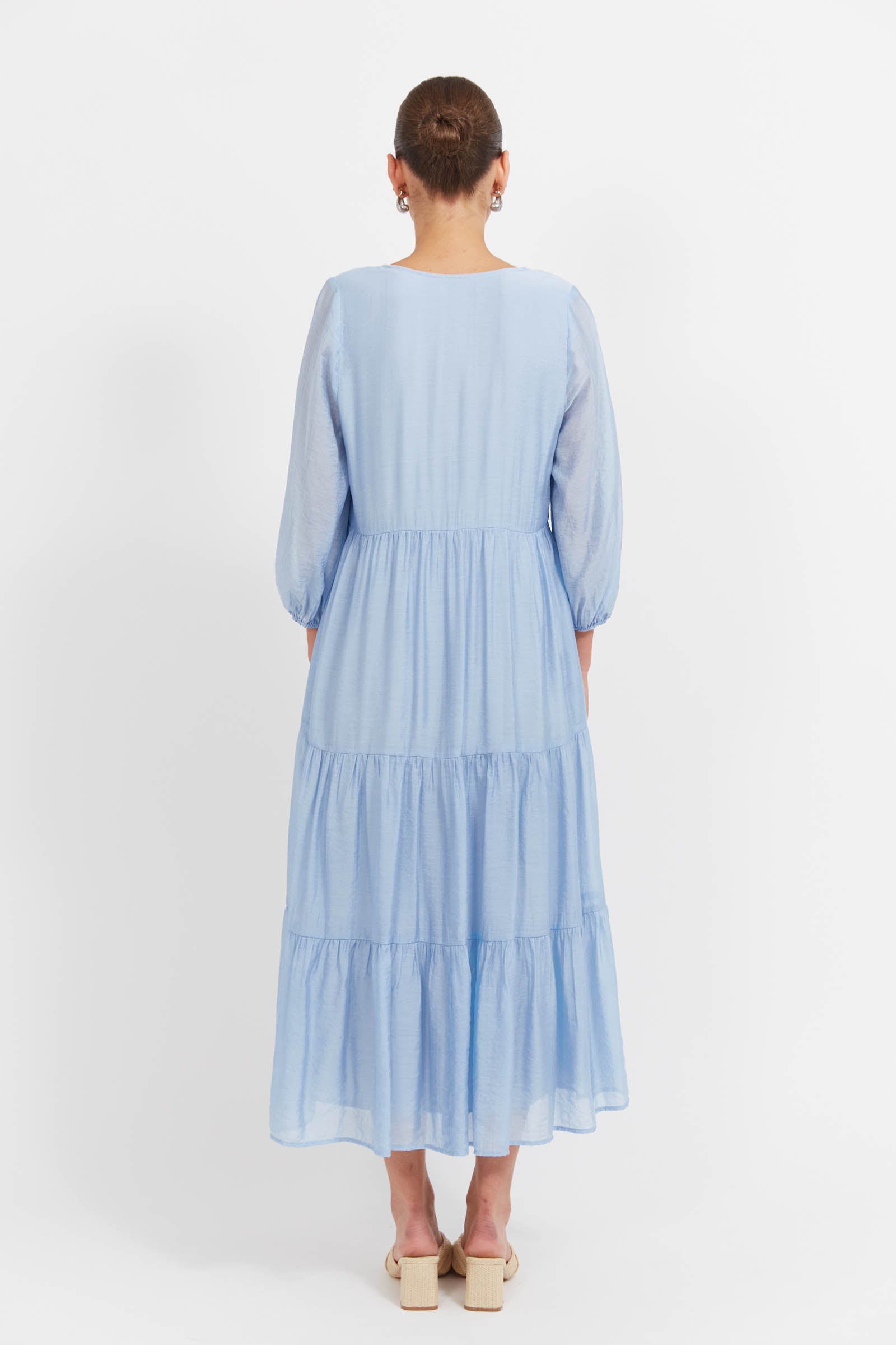 Baja Button Maxi Dress - Safira