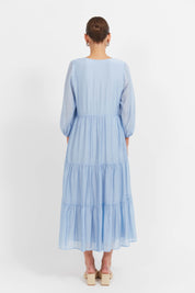 Baja Button Maxi Dress - Safira