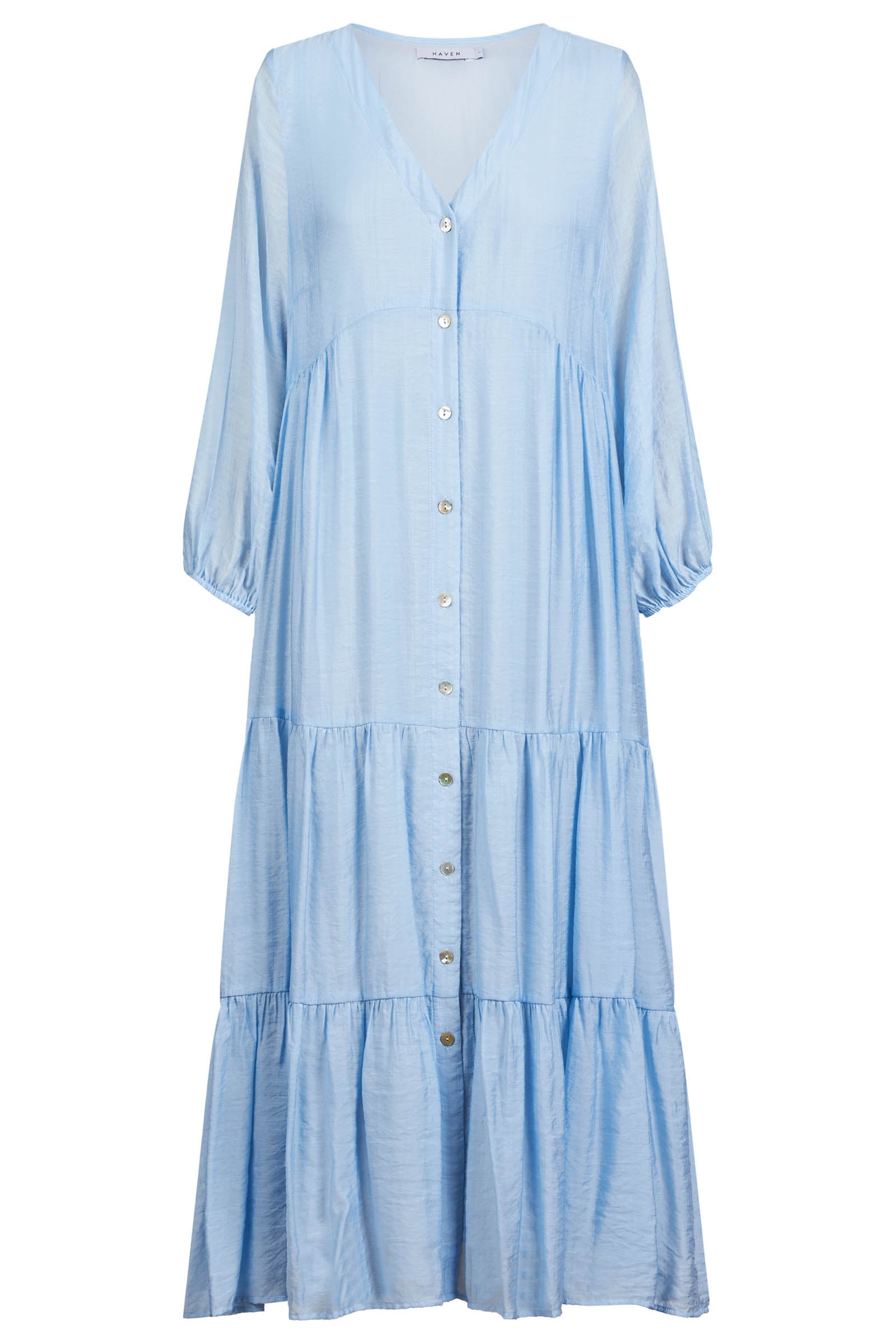 Baja Button Maxi Dress - Safira