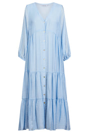 Baja Button Maxi Dress - Safira