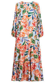 Baja Button Maxi Dress - Tide