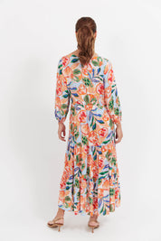 Baja Button Maxi Dress - Tide