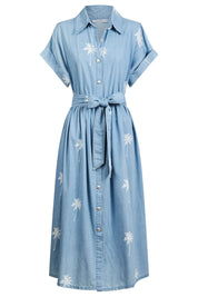 Montego Denim Shirt Dress - Safira