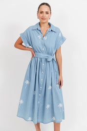 Montego Denim Shirt Dress - Safira