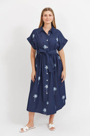 Montego Denim Shirt Dress - Indigo