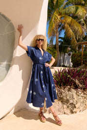 Montego Denim Shirt Dress - Indigo