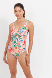 Baja Twist One Piece Swimsuit - Tide