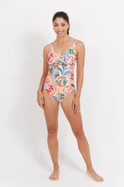 Baja Twist One Piece Swimsuit - Tide