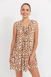 Bahama Tie Dress - Opus Tan