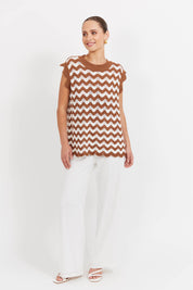 Jamaica Knit Top - Tan