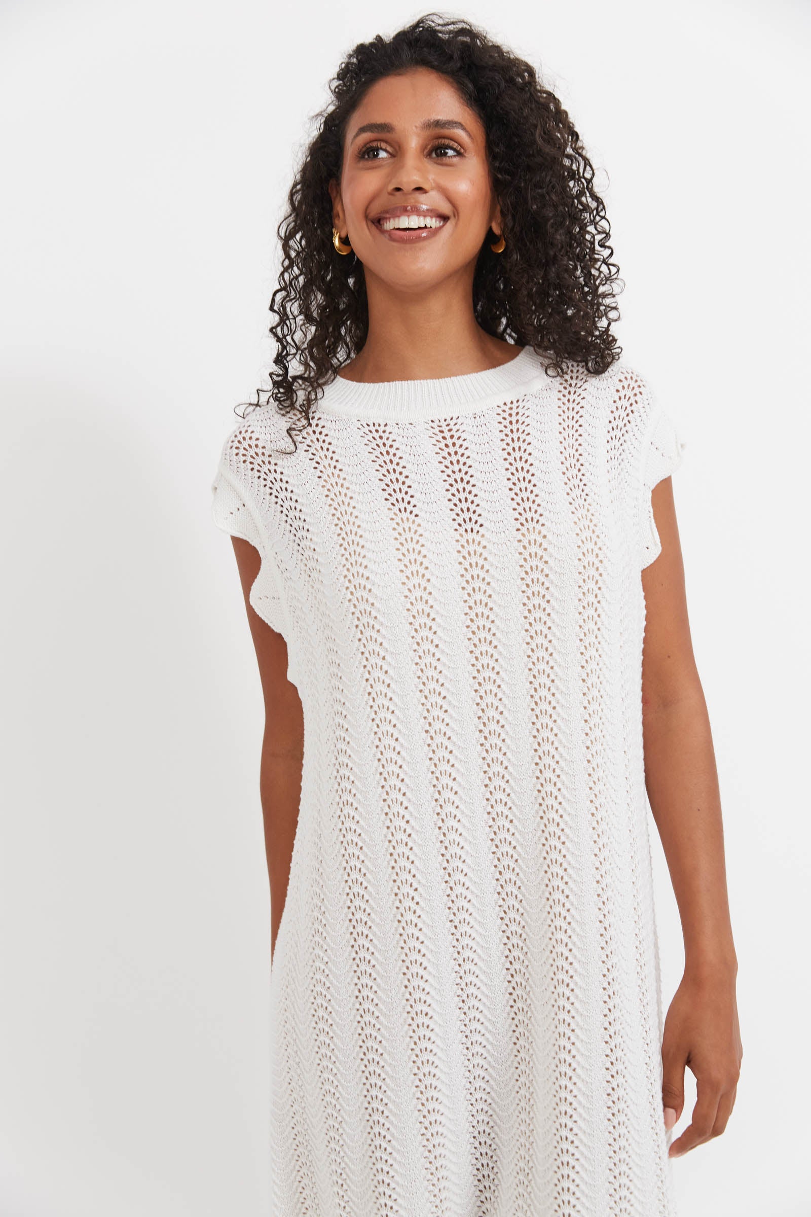 Jamaica Knit Dress - White