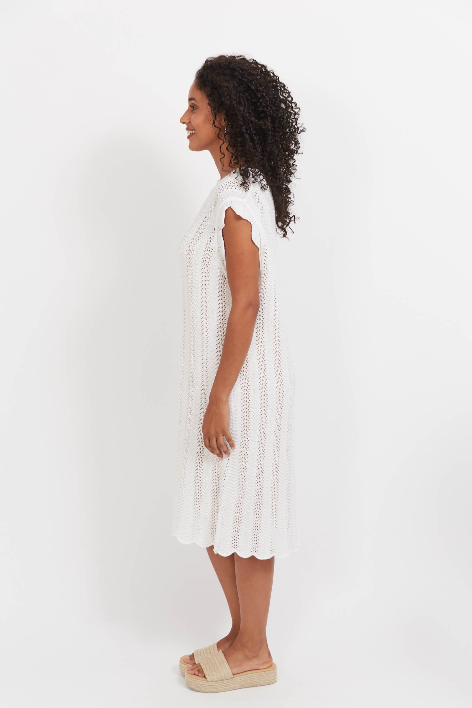 Jamaica Knit Dress - White