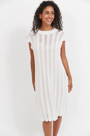 Jamaica Knit Dress - White