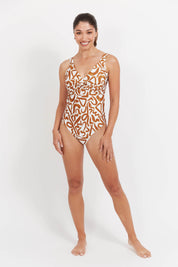 Bahama Twist One Piece Swimsuit - Opus Tan