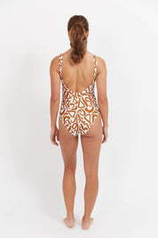 Bahama Twist One Piece Swimsuit - Opus Tan