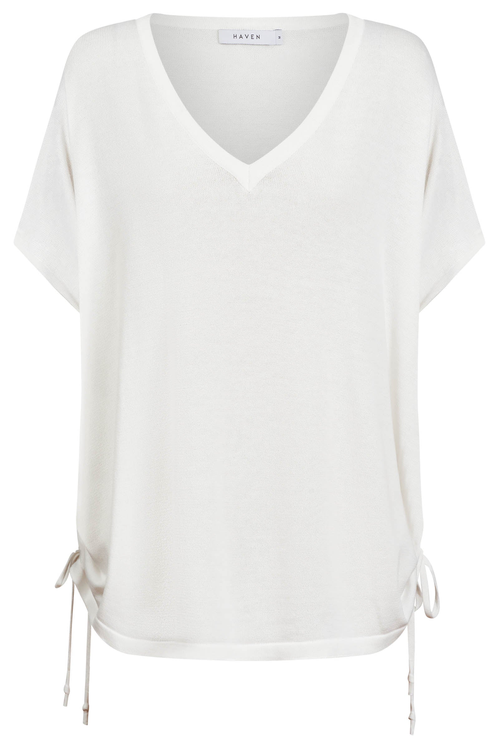 Haiti Tie Knit Top - White
