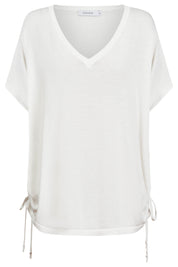 Haiti Tie Knit Top - White
