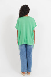 Haiti Tie Knit Top - Green
