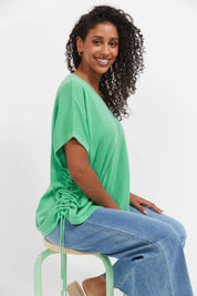 Haiti Tie Knit Top - Green